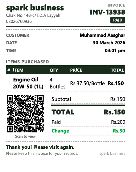 NexusHub POS Thermal Printer - QR invoice and thermal printing